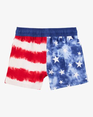 Product image 2 of Toddler Fourth of July Flag Swim Trunks