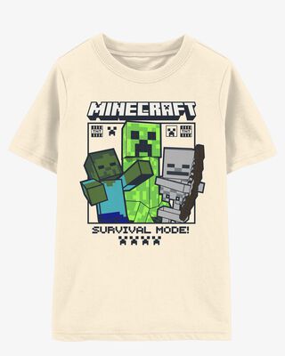 Product image 1 of Kid Minecraft® Short-Sleeve Graphic Tee - Cream