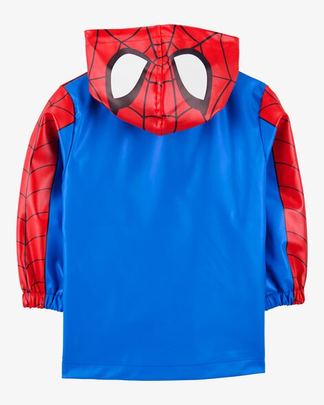  Product image 3 of Toddler Spider-Man Rain Jacket - Red