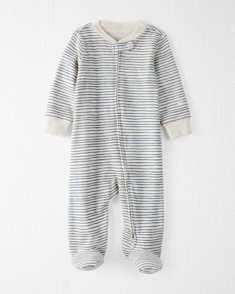  Product image 1 of Baby Organic Cotton Sleep & Play Pajamas in Stripes