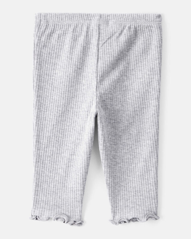 Product image 2 of Baby Girl Knit Pull-On Pants - Grey