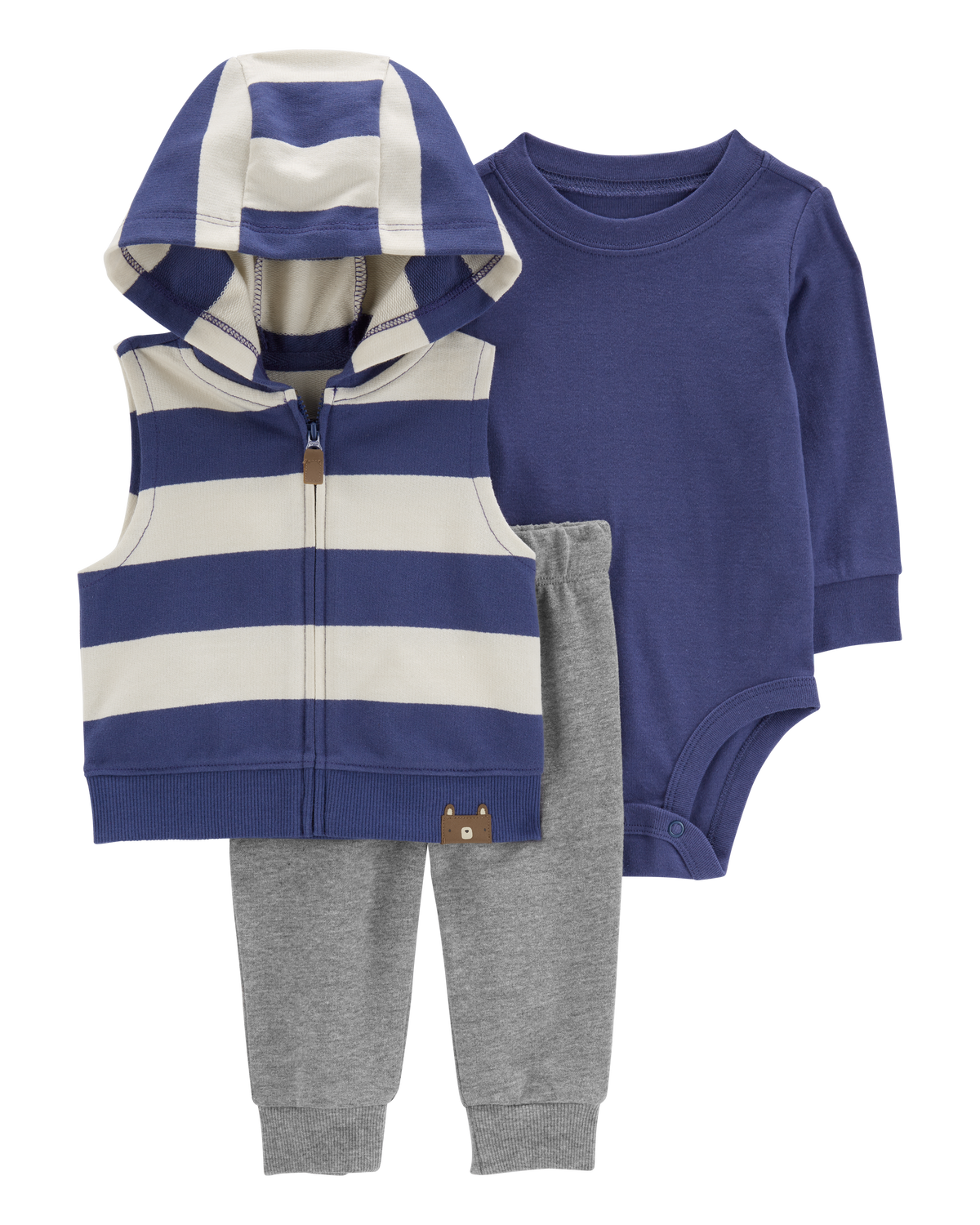 Baby 3-Piece Striped Little Vest Set - Carter's | Carter's