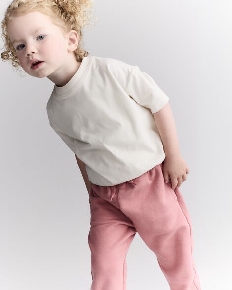 Toddler Short-Sleeve Relaxed Tee - Cream