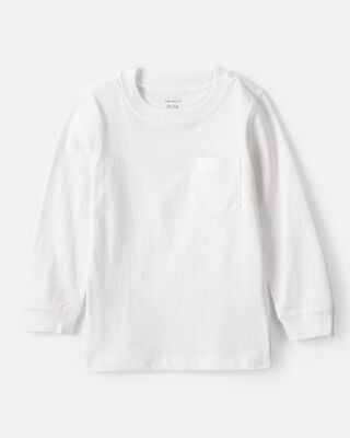 Toddler Boy 3-Pack Long-Sleeve T-Shirts - White/Black/Grey