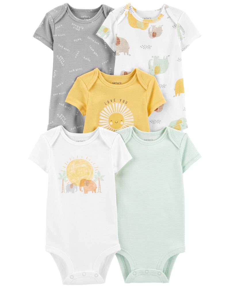 Multi Baby 5-Pack Short-Sleeve Original Bodysuits | carters.com