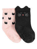Black/Orange - Baby Halloween Cat Booties, Selected