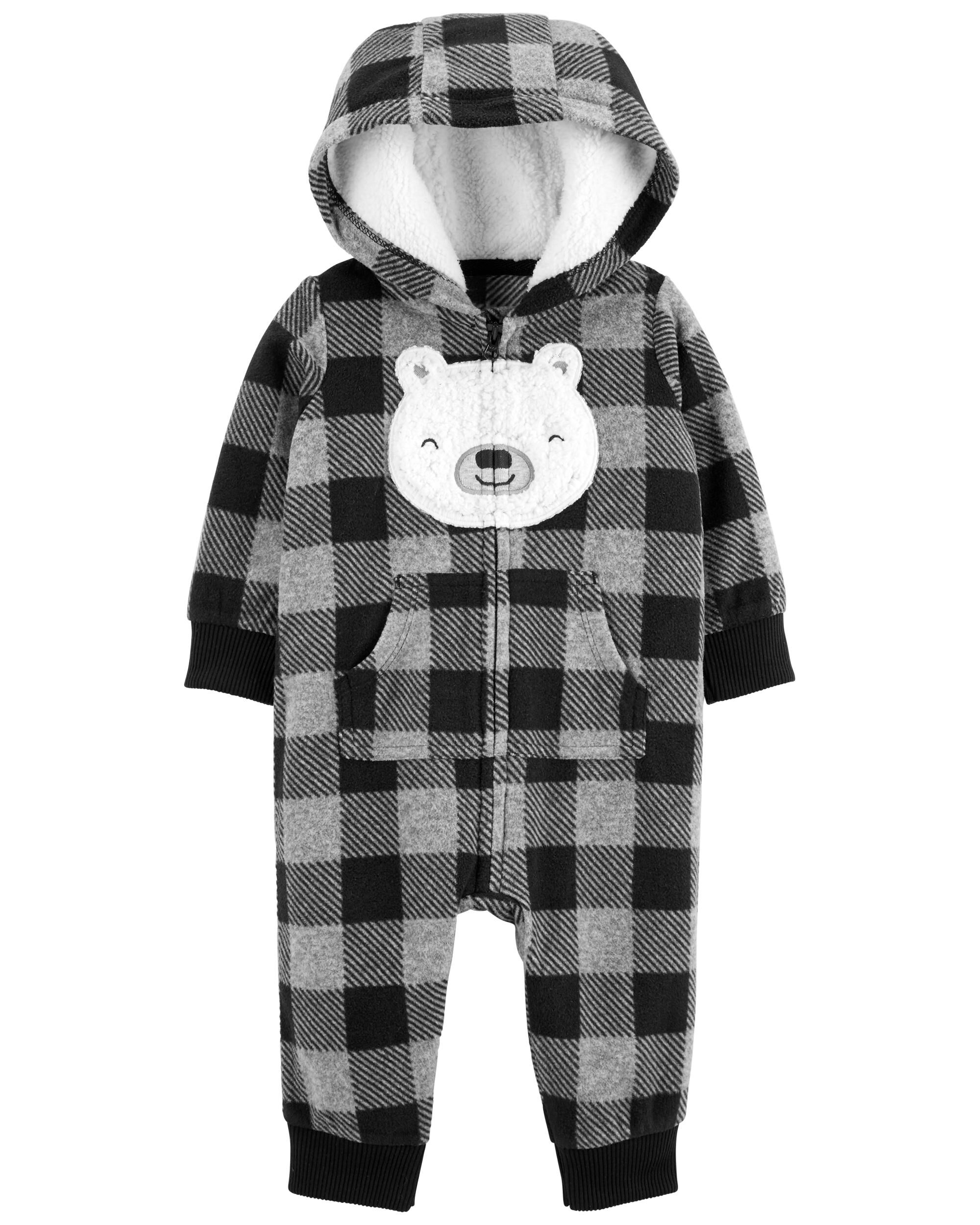 *CLEARANCE* Buffalo Check Fleece Jumpsuit