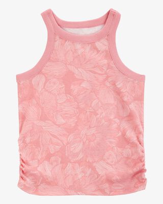Product image 1 of Kid Floral Ribbed Tank Top - Pink