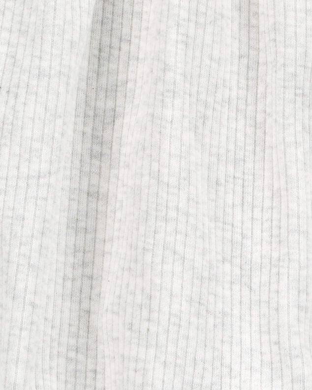 Product image 2 of Baby Cotton Rib Short-Sleeve Romper - Grey