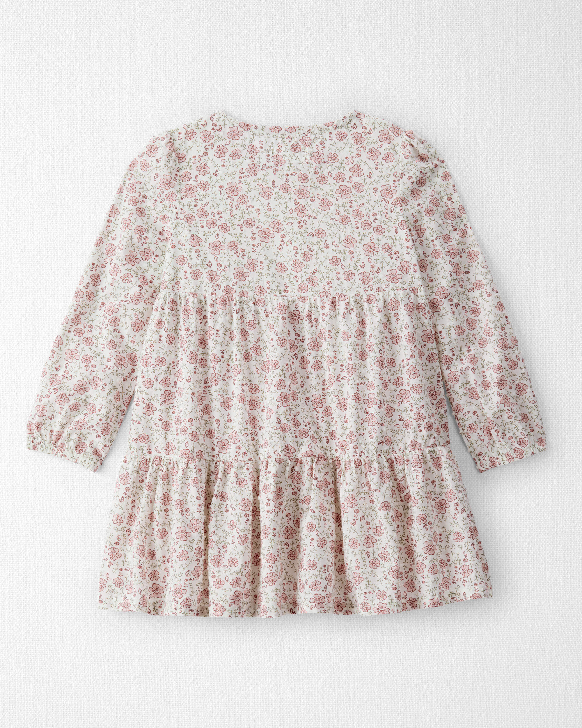 Toddler Girl Organic Cotton Dress in Prairie Blossom Print