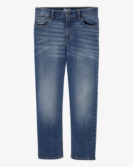 Kid Medium Blue Wash Straight-Leg Jeans