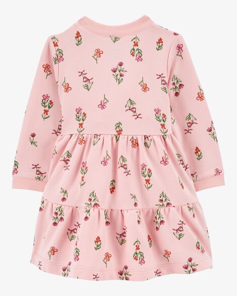  Product image 2 of Baby Floral Print Fleece Dress