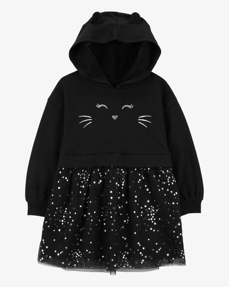 Product image 1 of Toddler Cat Hooded Tulle Dress