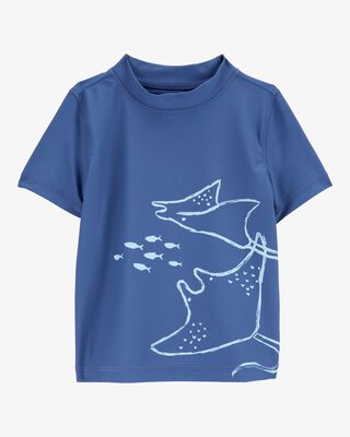 Product image 1 of Toddler Stingray Short-Sleeve Rashguard - Navy