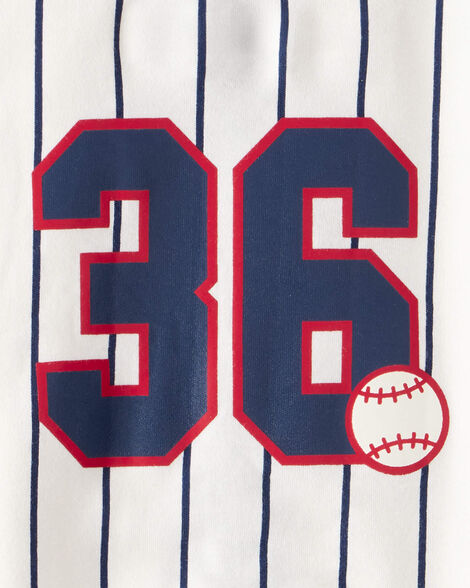  Product image 3 of Baby Baseball Snap-Up Cotton Sleep & Play Pajamas