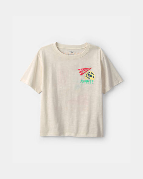 boys 'summer snack pack' graphic tee - cream