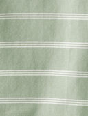 Tropical Paradise, Green Stripe - Toddler 2-Pack Organic Cotton Tropical Knit Tanks, Selected