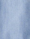 Spring Wash - Toddler Organic Cotton Chambray Button-Front Shirt, Selected