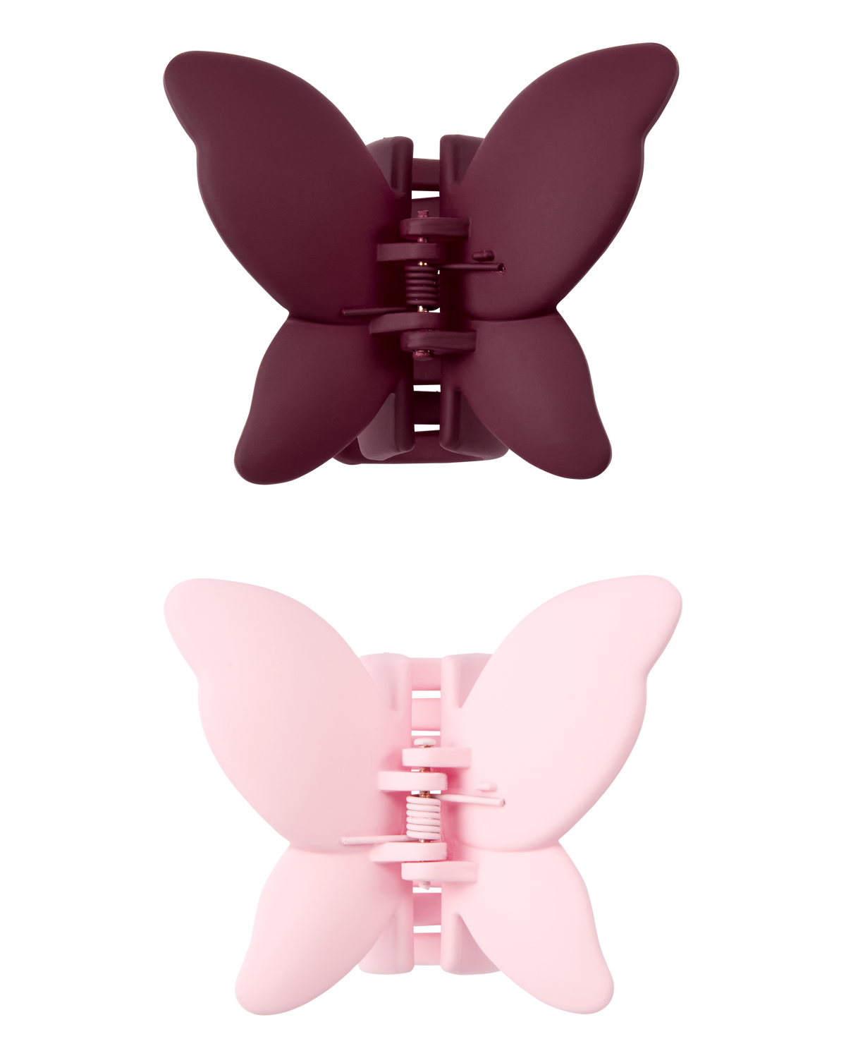 2-Pack Butterfly Hair Clips in Pink & Maroon - OshKosh | Carter's