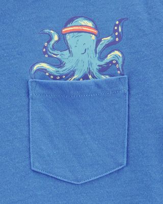 Product image 2 of Kid 2-Piece Octopus Print Loose Fit Pajamas
