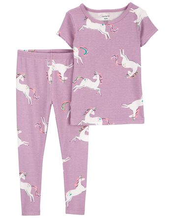 Toddler 2-Piece Unicorn 100% Snug Fit Cotton Pajamas