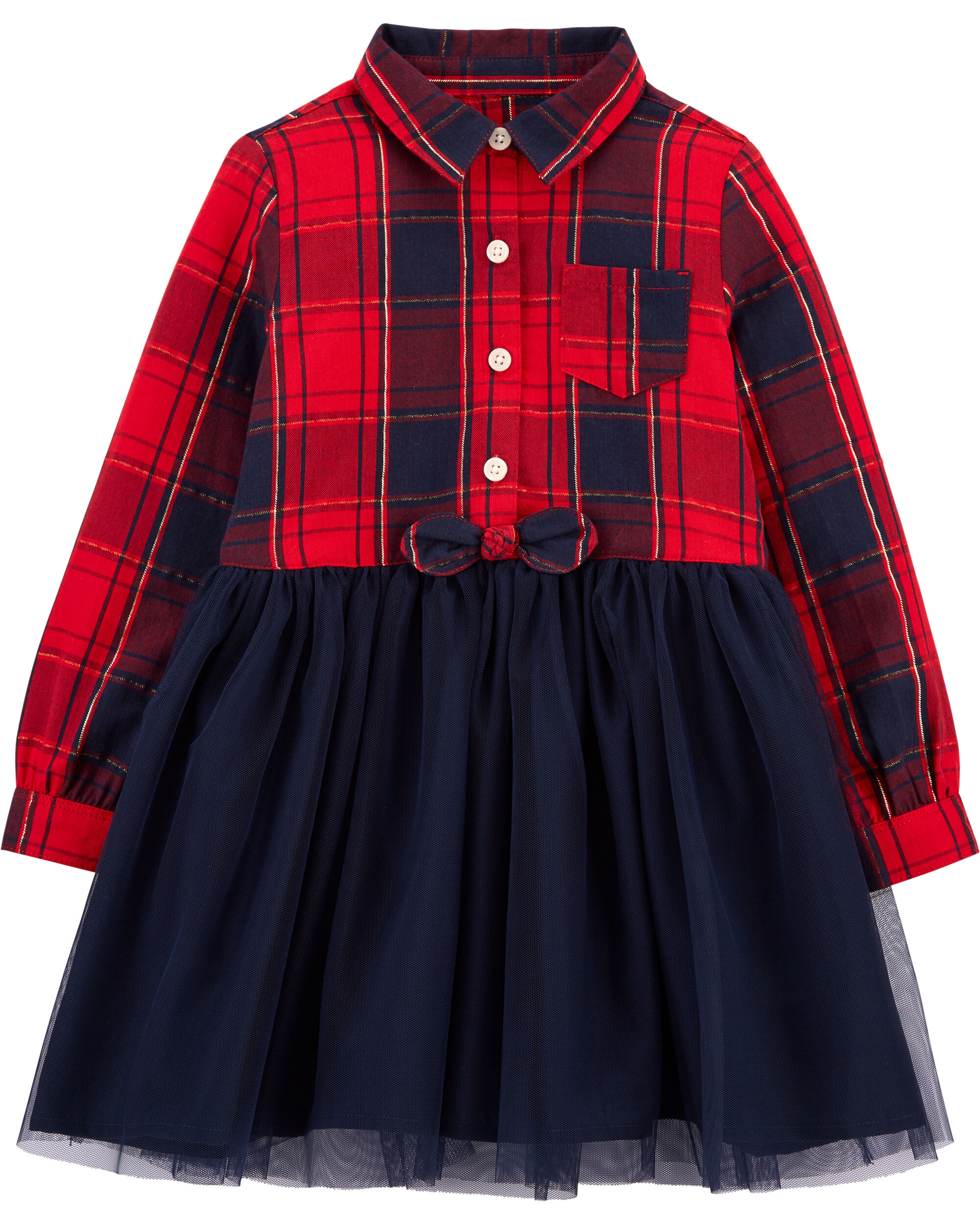 carter's plaid dress