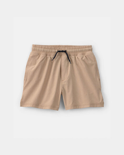 Boys Pull-On Active Shorts - Brown