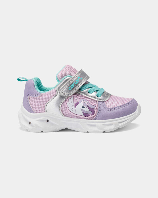 Product image 2 of Toddler Girl Light-Up Unicorn Athletic Sneakers