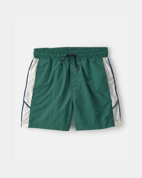 boys colorblock active shorts - green
