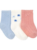 Multi - Baby 3-Pack Booties, Selected