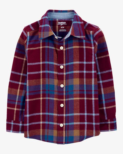  Product image 1 of Baby Plaid Herringbone Button-Down Shirt 