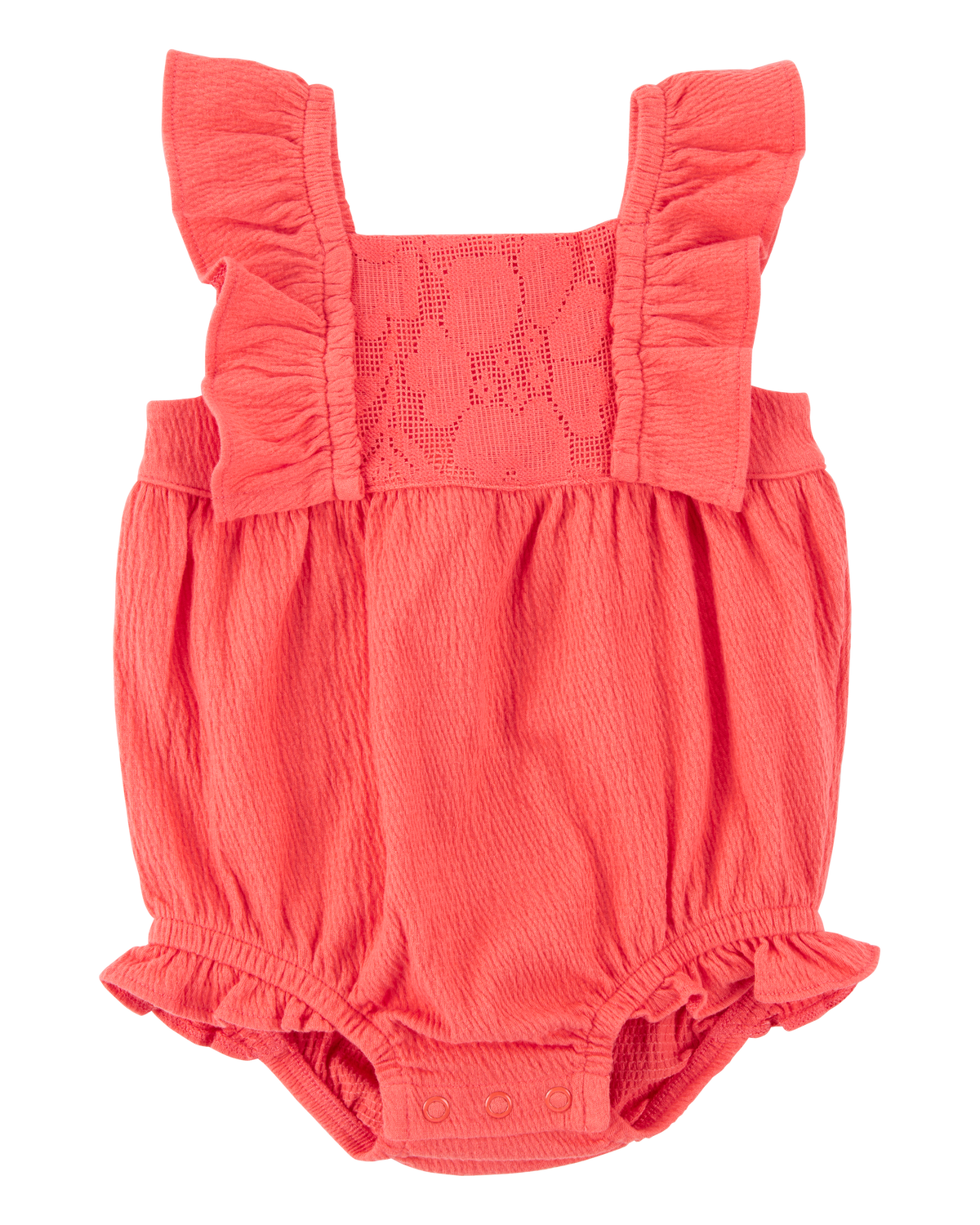 carter's Baby Girl Lace Crinkle Jersey Bubble