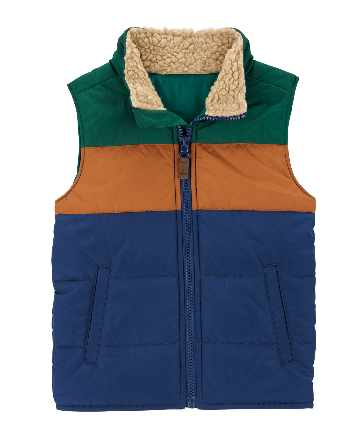 Toddler Colorblock Zip-Up Puffer Vest - Carter's | Carter's Toddler Colorblock Zip-Up Puffer Vest - Carter's | Carter's