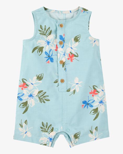  Product image 1 of Baby Tropical Button-Down Romper