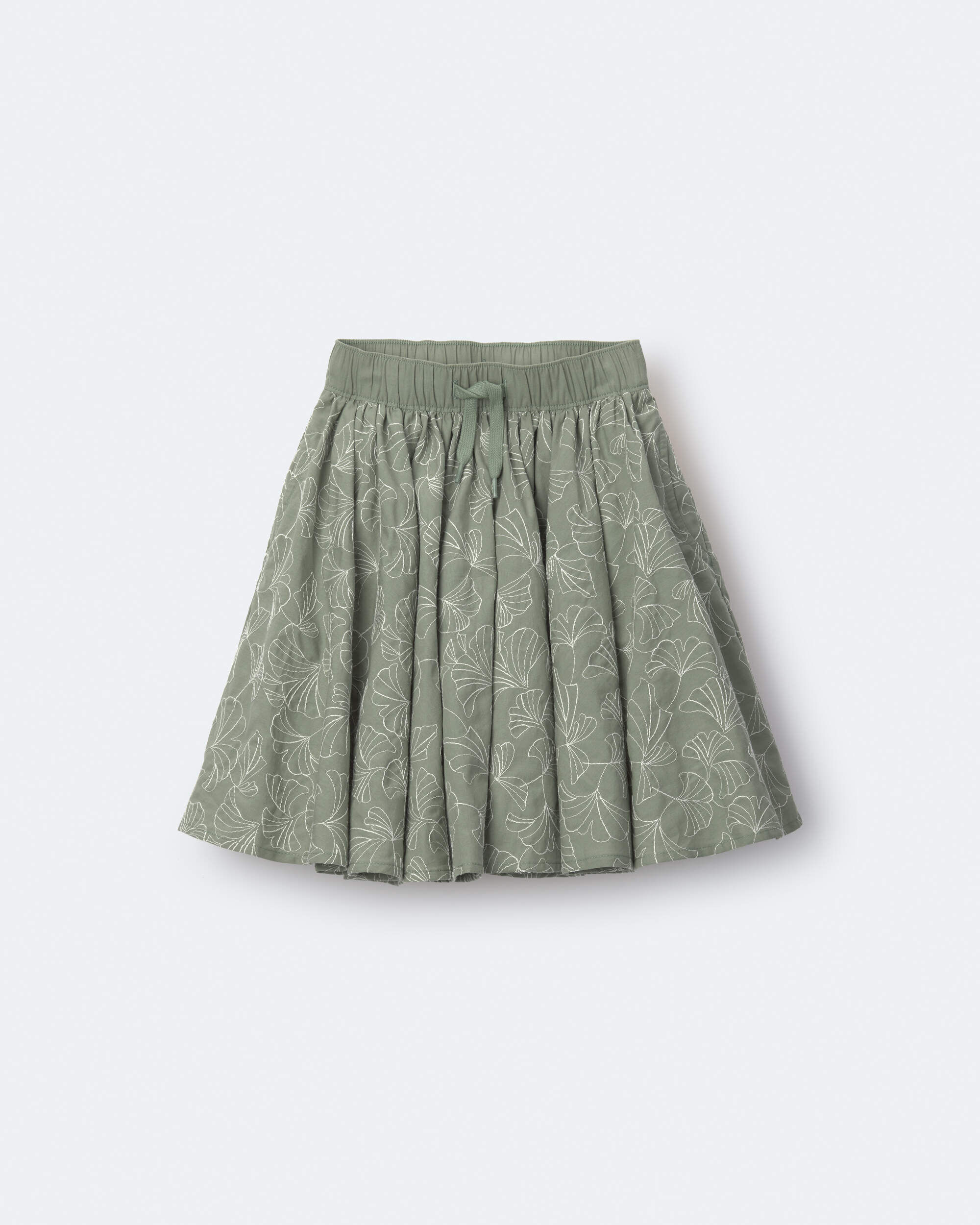 Otter Avenue Toddler Girl Avenue Twirl Embroidered Midi Skirt in Floral Print 12M Green 30$