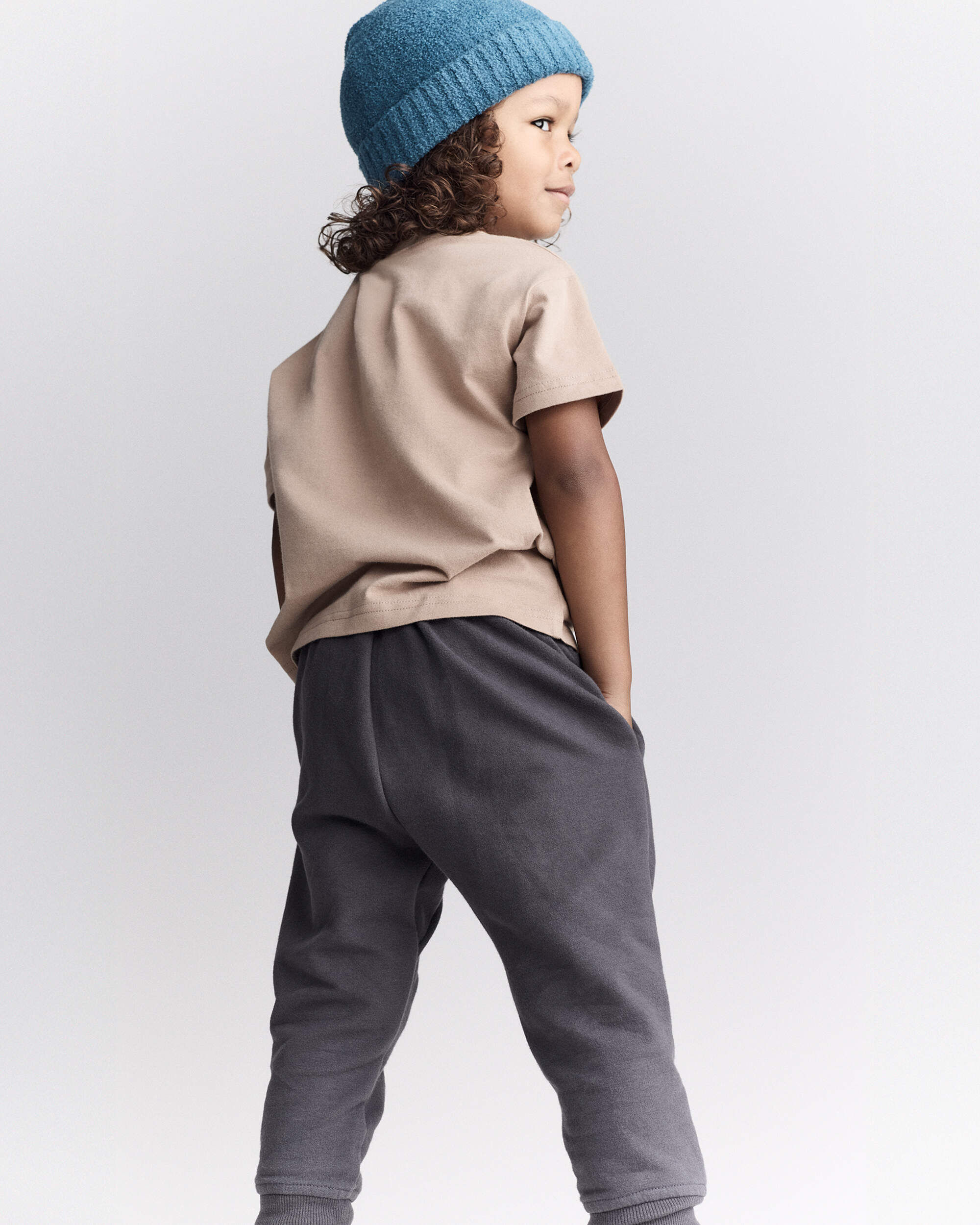 Toddler Short-Sleeve Relaxed Tee - Tan