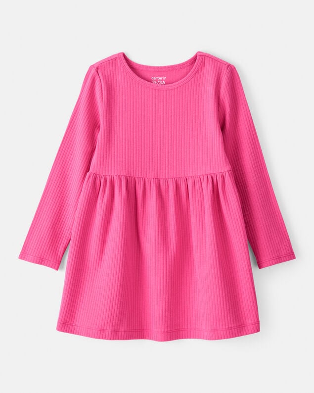 Product image 1 of Toddler Girl Long-Sleeve Dress - Pink