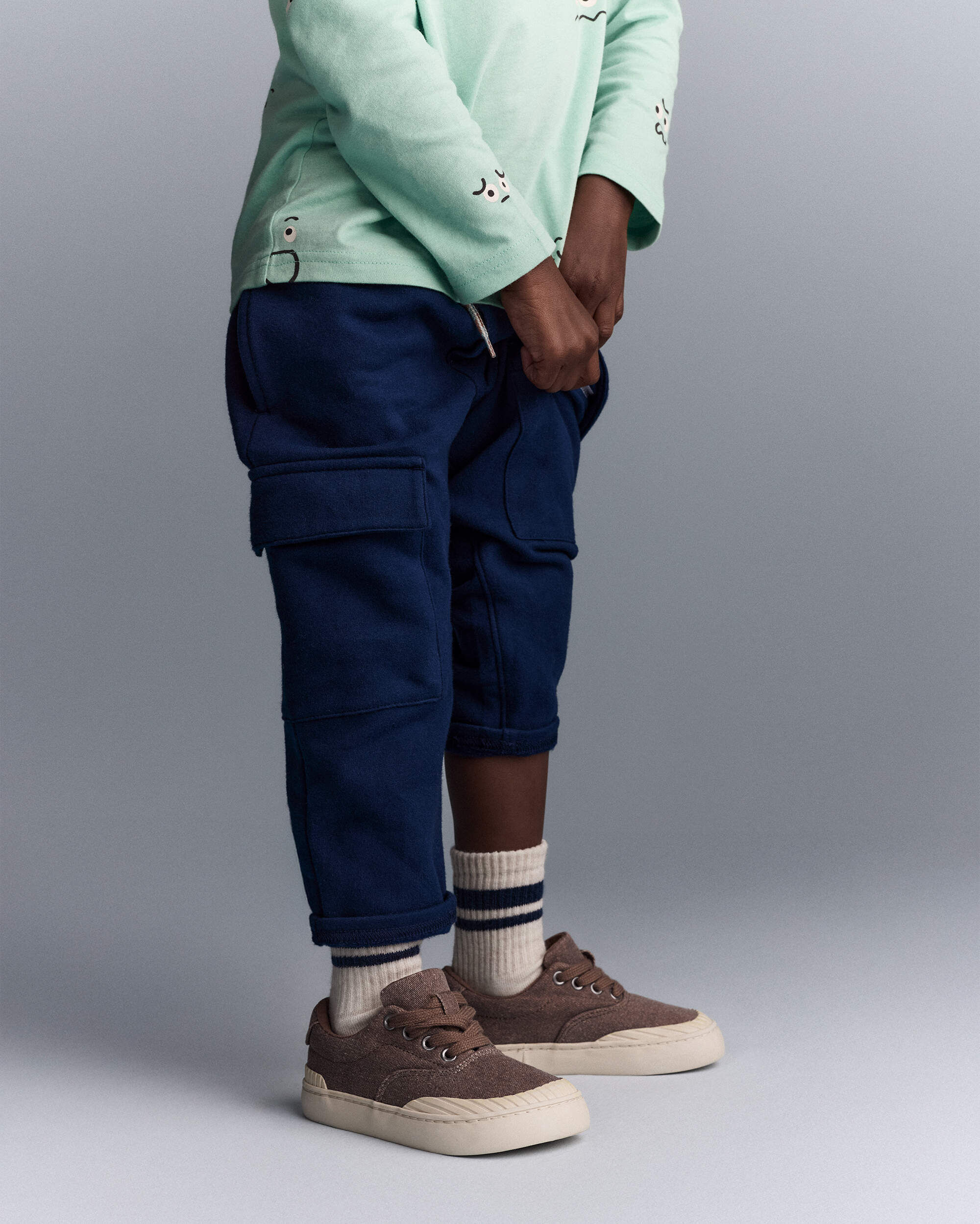 Otter Avenue Toddler Boy Cargo Pant 12M Navy 15$