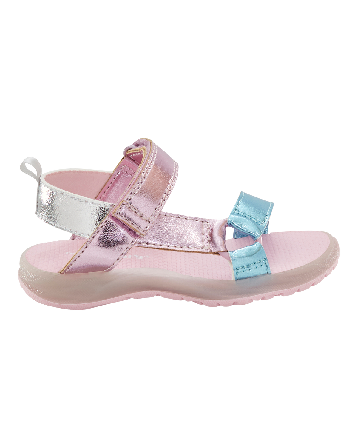 Toddler Light Up Metallic Sandals - Pink/Blue - Carter's