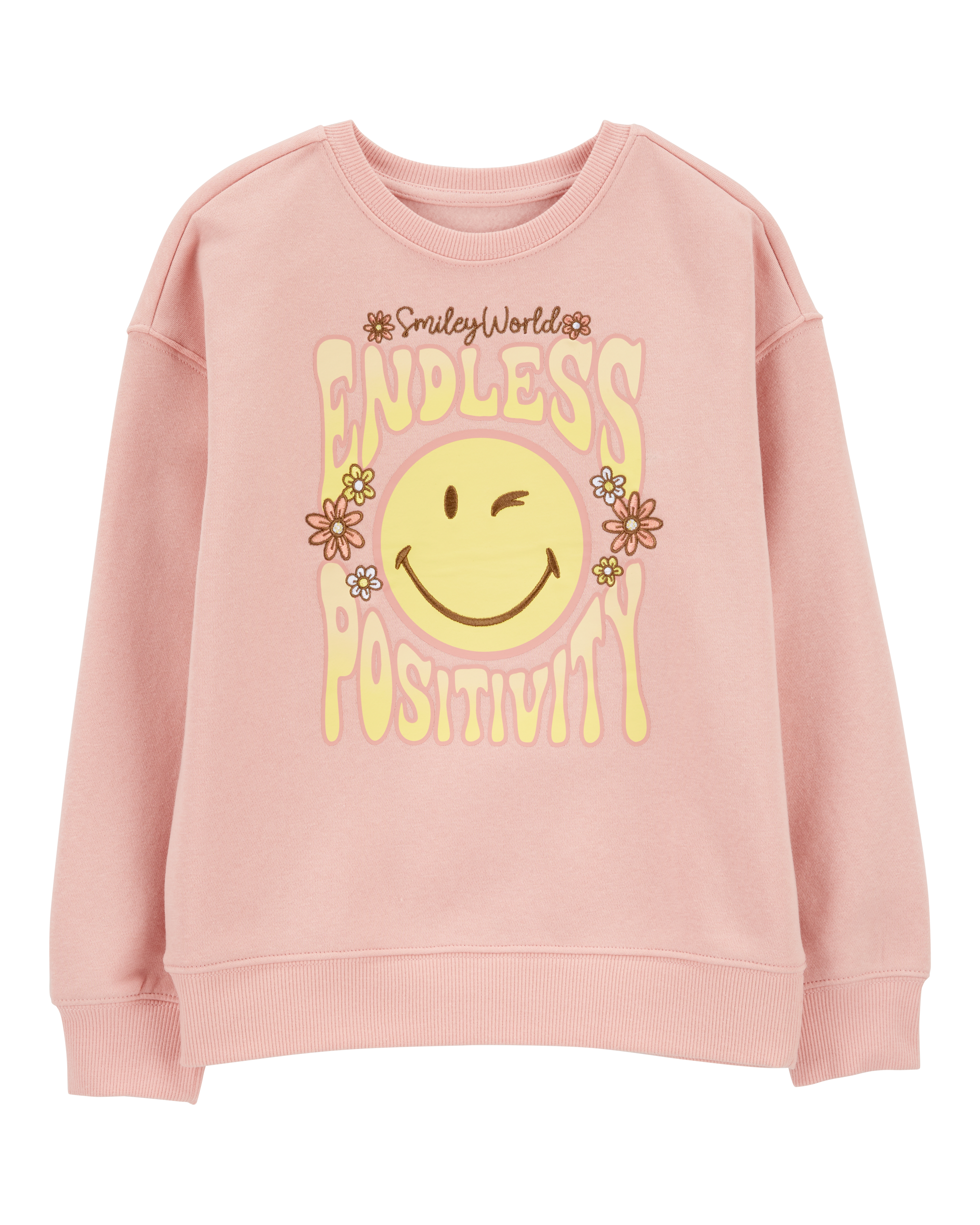 Girls SmileyWorld Pullover Sweatshirt