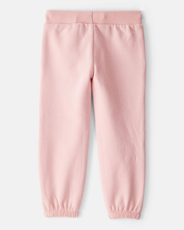 Product image 2 of Toddler Girl Cotton Joggers - Pink
