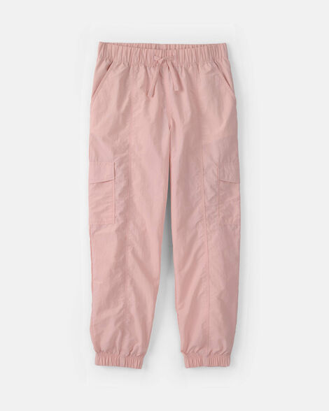 girls cargo joggers - pink