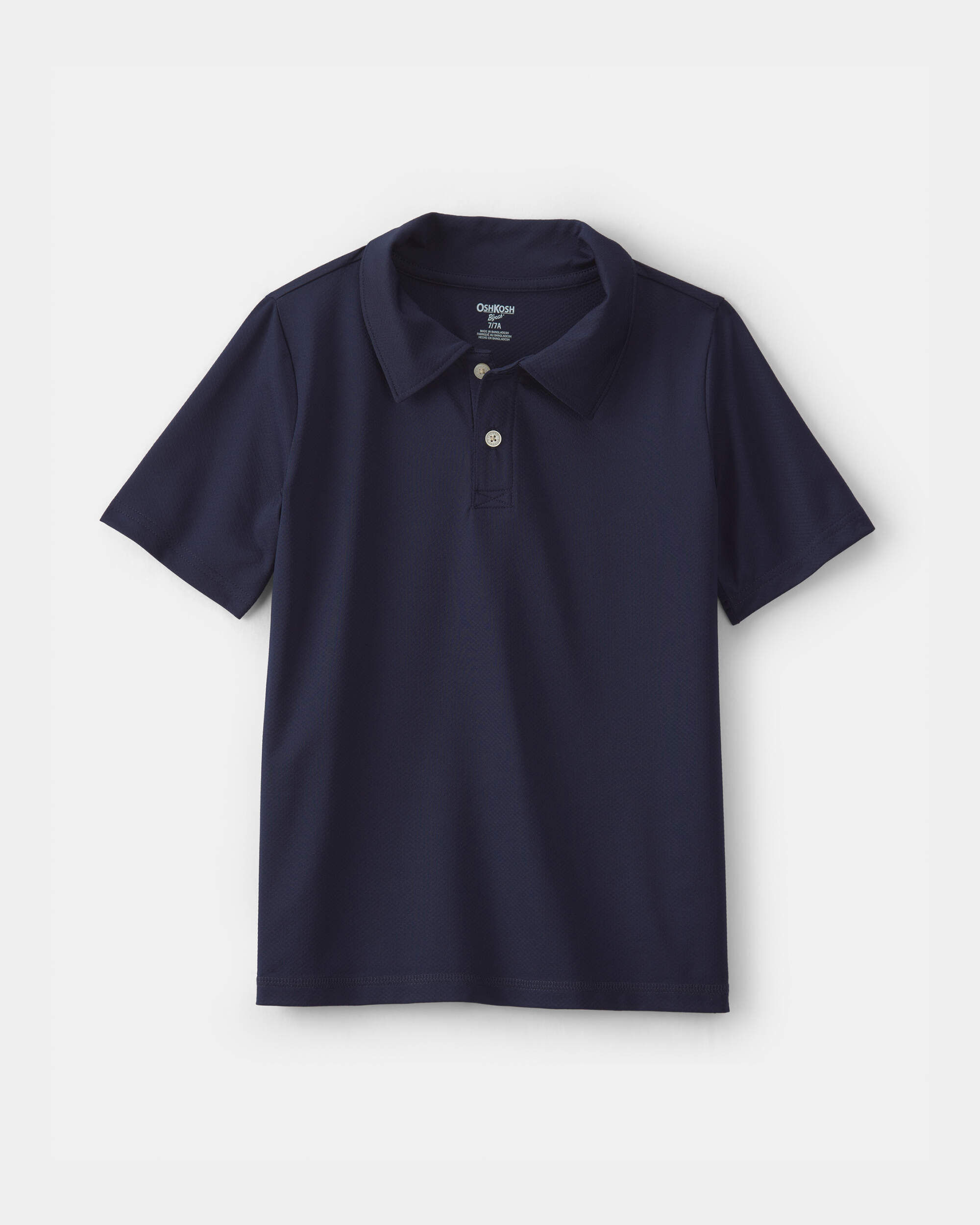 OshKosh Bgosh Boys Uniform Active Polo Shirt 10 Navy 14$