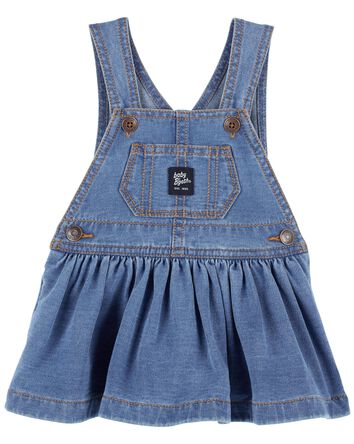 Baby Knit-Like Denim Jumper Dress