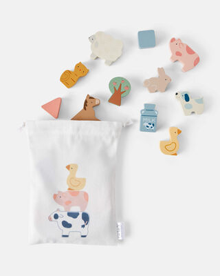 Product image 2 of Farm Animals Wooden Activity Toy Set