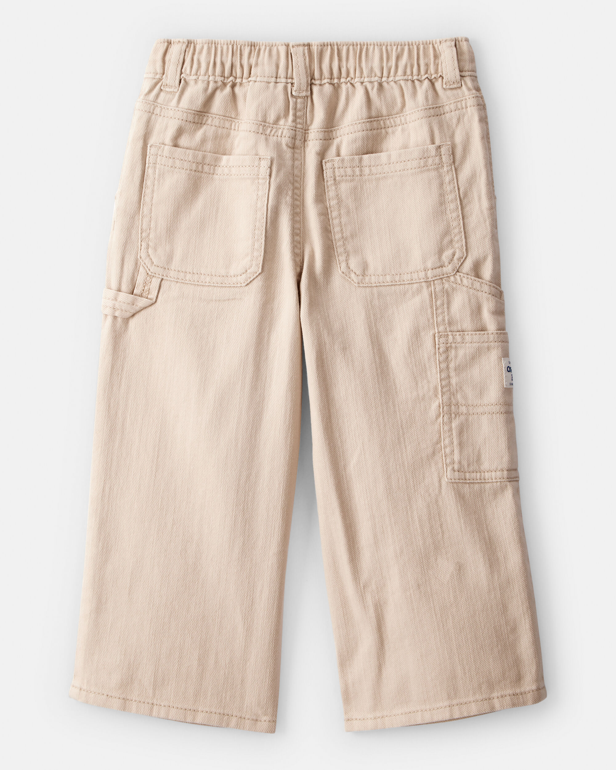 Toddler Boy Pull On Carpenter Pant - Khaki