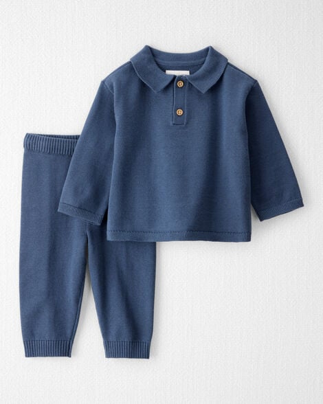 Product image 1 of Baby Boy 2-Piece Organic Cotton Sweater Knit Set
