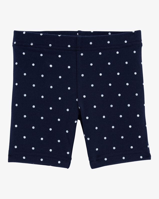 Product image 1 of Toddler Girl Polka Dot Tumbling Shorts - Navy