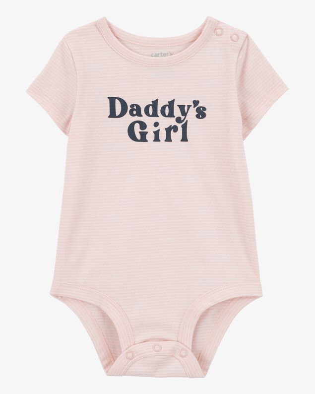 Product image 1 of Baby "Daddy's Girl" Short-Sleeve Bodysuit - Pink