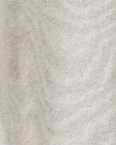 Product image 3 of Toddler Girl Solid Fleece Drawstring Joggers - Oatmeal